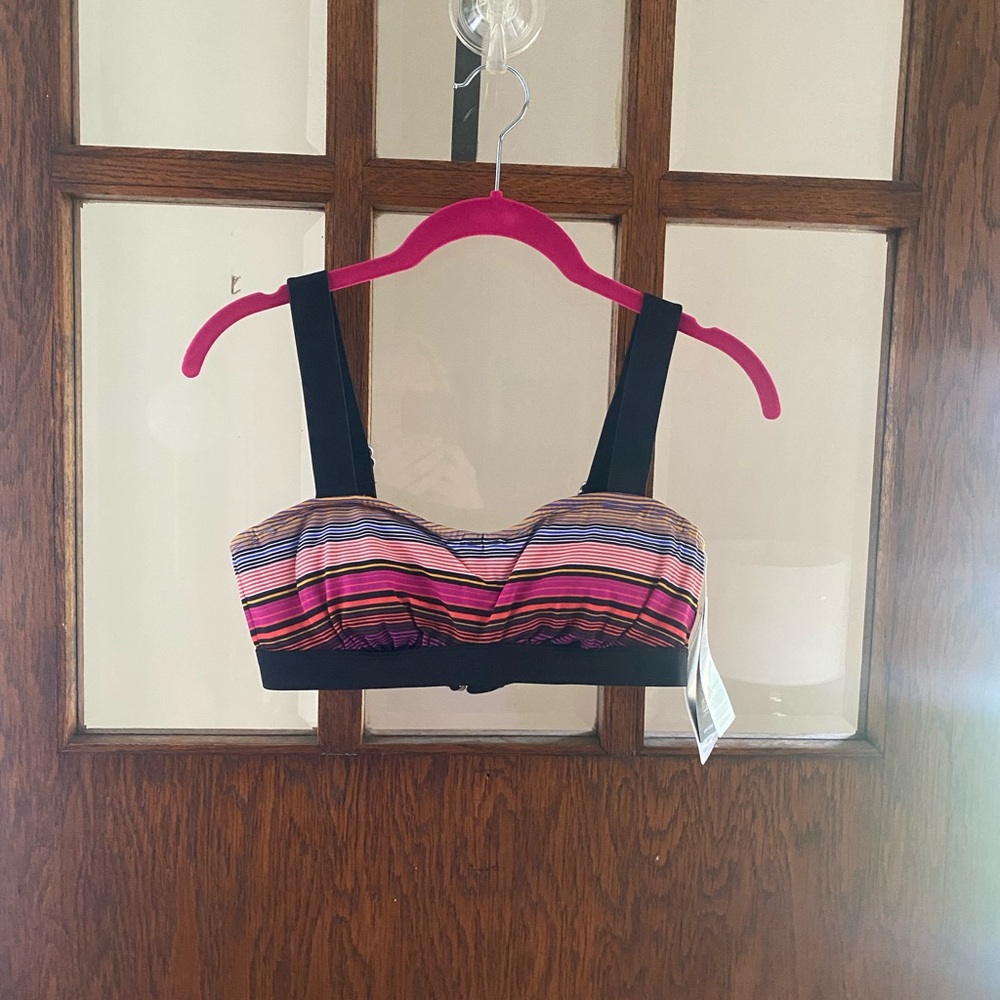 Athleta Capri Striped Pura Bikini Top